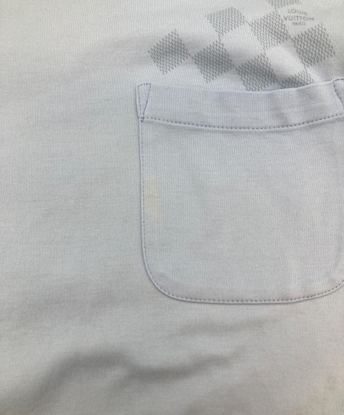LOUIS VUITTON（ルイ ヴィトン）LOUIS VUITTON (ルイ ヴィトン) ダミエポケットTシャツ スカイブルー サイズ:Mの古着・服飾アイテム