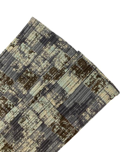 PLEATS PLEASE（プリーツプリーズ）PLEATS PLEASE (プリーツプリーズ) プリーツカーディガン カーキ×グレー サイズ:3の古着・服飾アイテム