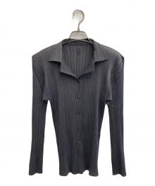 PLEATS PLEASE（プリーツプリーズ）の古着「プリーツシャツ」｜グレー