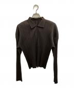 PLEATS PLEASEプリーツプリーズ）の古着「プリーツシャツ」｜ブラウン
