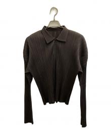 PLEATS PLEASE（プリーツプリーズ）の古着「プリーツシャツ」｜ブラウン