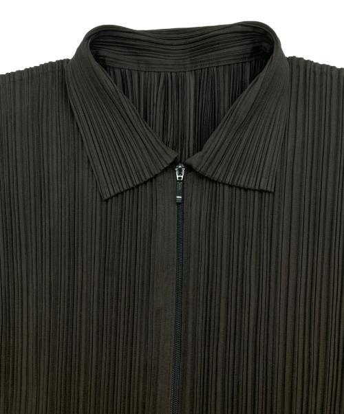 PLEATS PLEASE（プリーツプリーズ）PLEATS PLEASE (プリーツプリーズ) プリーツシャツ ブラウン サイズ:3の古着・服飾アイテム