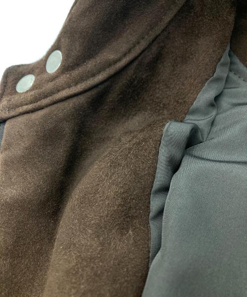 EMMETI（エンメティ）EMMETI (エンメティ) スウェードライダースジャケット ブラウン サイズ:42の古着・服飾アイテム