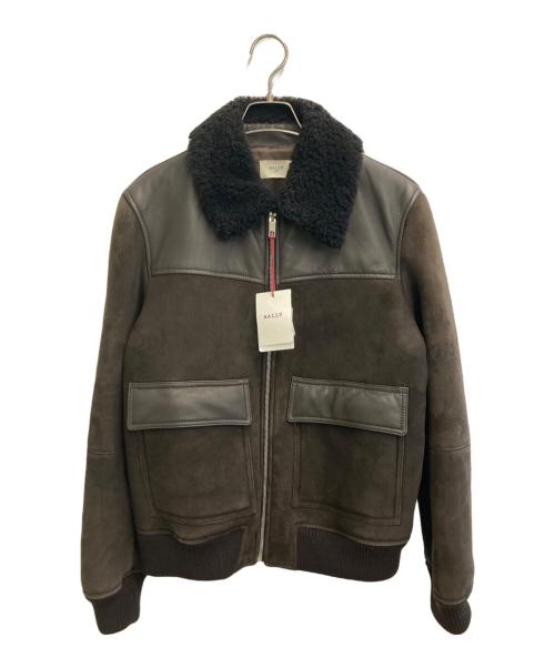 BALLY（バリー）BALLY (バリー) ムートンジャケット ブラウン サイズ:Mの古着・服飾アイテム