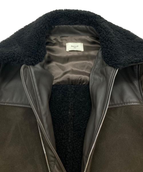 BALLY（バリー）BALLY (バリー) ムートンジャケット ブラウン サイズ:Mの古着・服飾アイテム