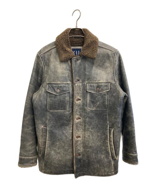 GAP（ギャップ）GAP (ギャップ) レザージャケット グレー サイズ:-の古着・服飾アイテム