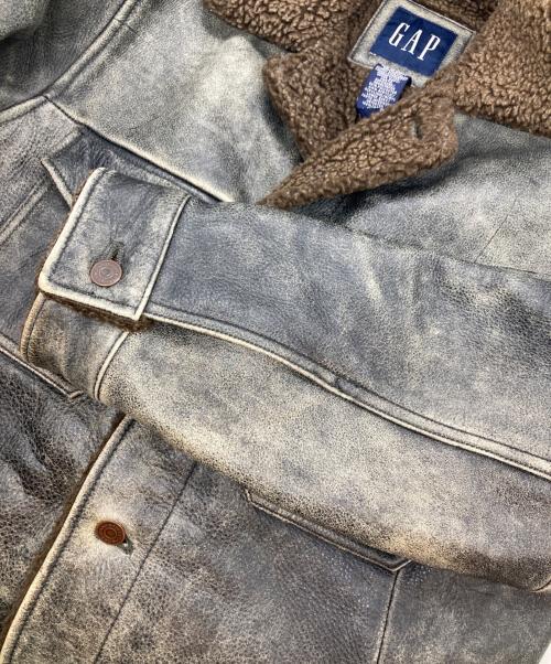GAP（ギャップ）GAP (ギャップ) レザージャケット グレー サイズ:-の古着・服飾アイテム