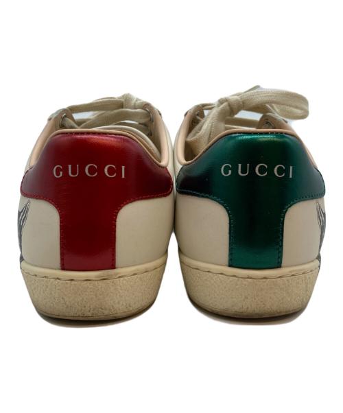 GUCCI（グッチ）GUCCI (グッチ) エース ミスティックキャット ホワイト サイズ:SIZE 23cmの古着・服飾アイテム