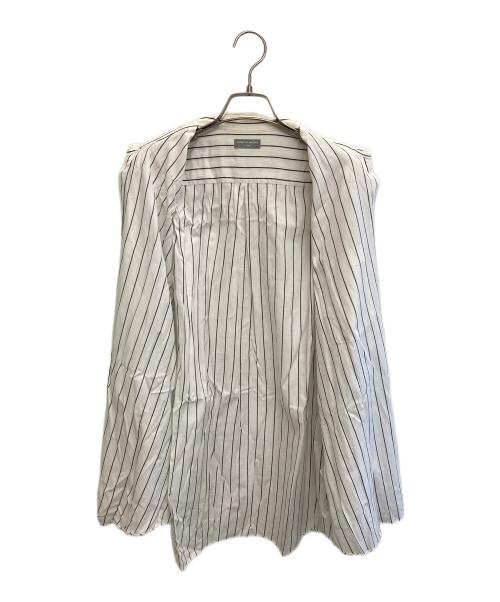 COMME des GARCONS HOMME（コムデギャルソン オム）COMME des GARCONS HOMME (コムデギャルソン オム) ストライプシャツ ホワイト×グレー サイズ:-の古着・服飾アイテム