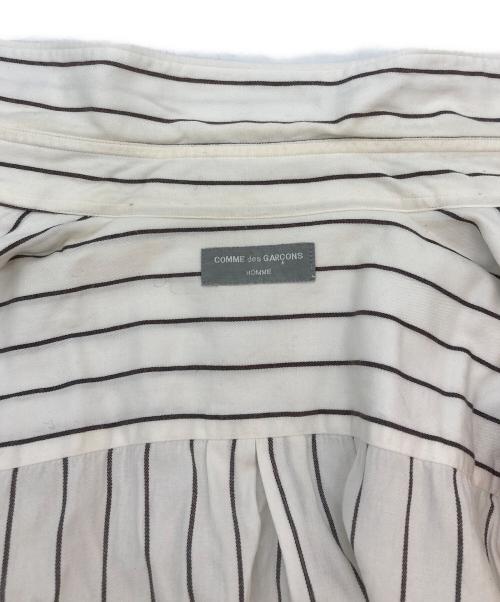 COMME des GARCONS HOMME（コムデギャルソン オム）COMME des GARCONS HOMME (コムデギャルソン オム) ストライプシャツ ホワイト×グレー サイズ:-の古着・服飾アイテム