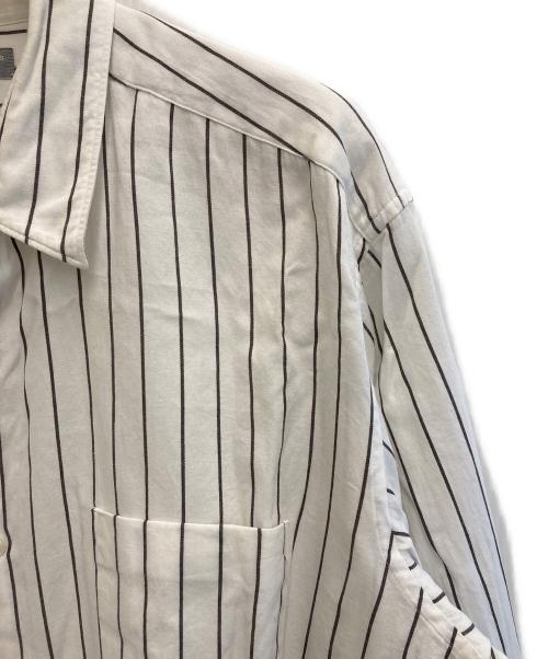 COMME des GARCONS HOMME（コムデギャルソン オム）COMME des GARCONS HOMME (コムデギャルソン オム) ストライプシャツ ホワイト×グレー サイズ:-の古着・服飾アイテム