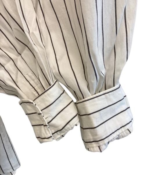 COMME des GARCONS HOMME（コムデギャルソン オム）COMME des GARCONS HOMME (コムデギャルソン オム) ストライプシャツ ホワイト×グレー サイズ:-の古着・服飾アイテム