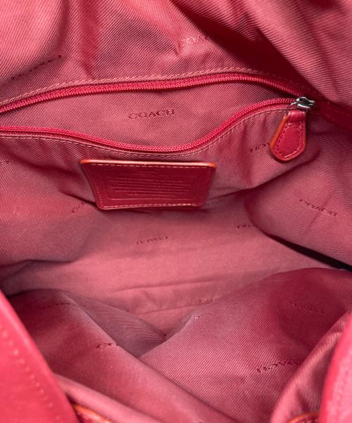 COACH（コーチ）COACH (コーチ) トートバッグ レッド×ブラウンの古着・服飾アイテム