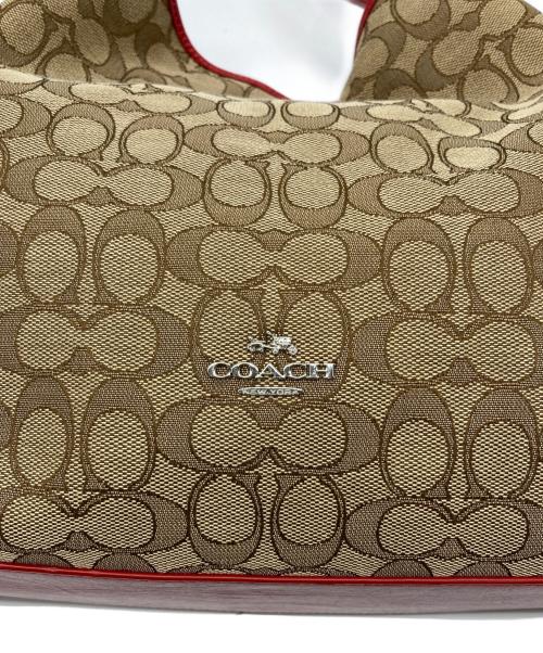 COACH（コーチ）COACH (コーチ) トートバッグ レッド×ブラウンの古着・服飾アイテム
