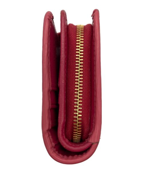 PRADA（プラダ）PRADA (プラダ) サフィアーノ 2つ折り財布 ピンクの古着・服飾アイテム