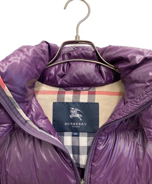 BURBERRY（バーバリー）BURBERRY (バーバリー) ダウンジャケット パープル サイズ:38の古着・服飾アイテム