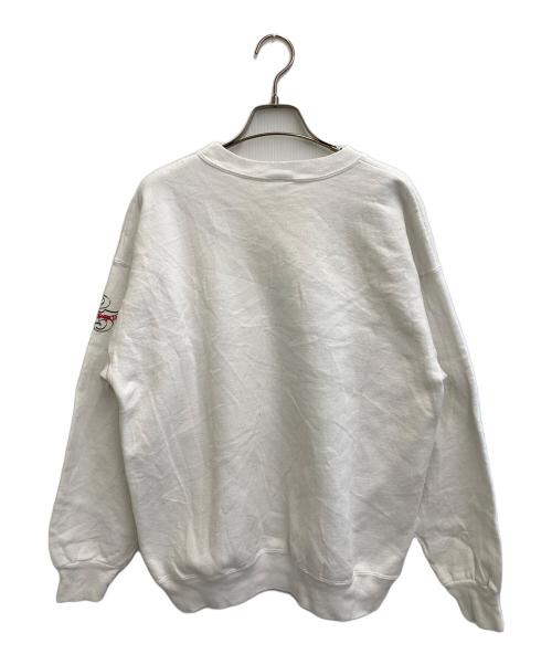 DISNEY（ディズニー）DISNEY (ディズニー) 古着プリントスウェット ホワイト サイズ:Lの古着・服飾アイテム