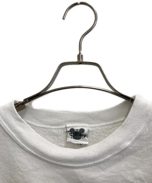 DISNEY（ディズニー）DISNEY (ディズニー) 古着プリントスウェット ホワイト サイズ:Lの古着・服飾アイテム