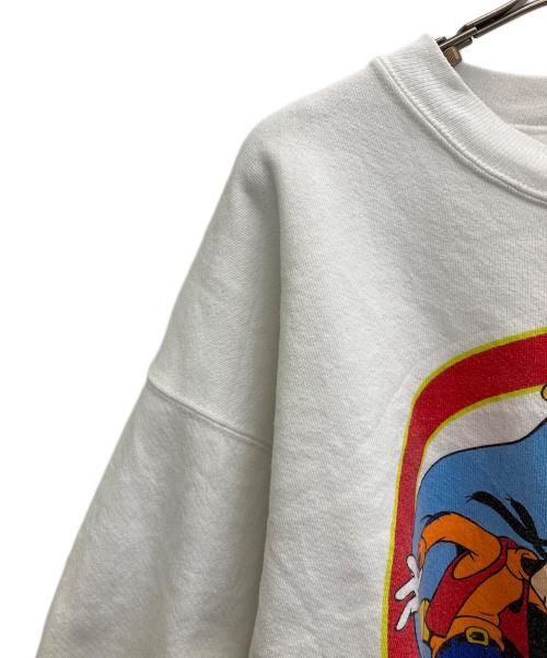 DISNEY（ディズニー）DISNEY (ディズニー) 古着プリントスウェット ホワイト サイズ:Lの古着・服飾アイテム