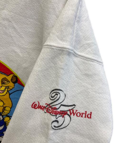 DISNEY（ディズニー）DISNEY (ディズニー) 古着プリントスウェット ホワイト サイズ:Lの古着・服飾アイテム