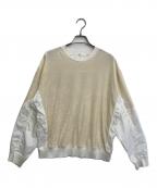 TOGA PULLAトーガ プルラ）の古着「ベロアジャージートップ」｜ホワイト