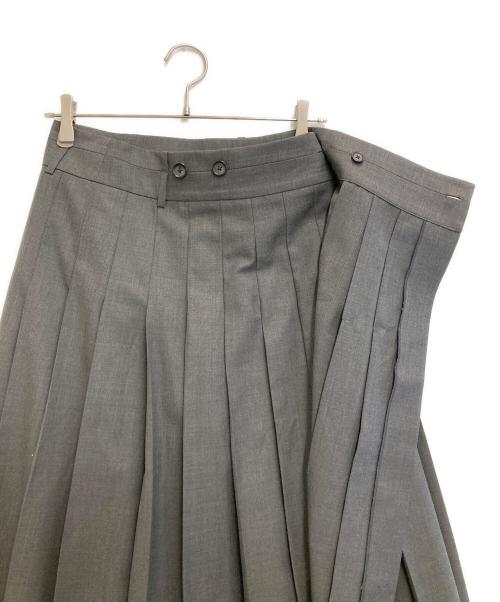 BEAUTY&YOUTH（ビューティーアンドユース）BEAUTY&YOUTH (ビューティーアンドユース) ラップ プリーツスカート グレー サイズ:Mの古着・服飾アイテム
