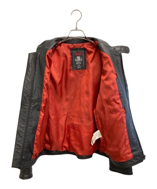 DIESEL（ディーゼル）DIESEL (ディーゼル) カウレザージャケット ブラック サイズ:Mの古着・服飾アイテム