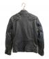 DIESEL (ディーゼル) カウレザージャケット ブラック サイズ:M：18000円