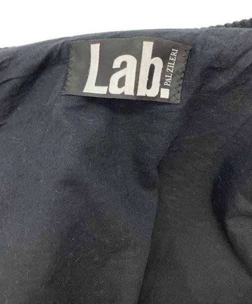 PAL ZILERI（パルジレリ）PAL ZILERI (パルジレリ) ニット切替レザージャケット ブラック サイズ:54の古着・服飾アイテム