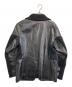 PAL ZILERI (パルジレリ) ニット切替レザージャケット ブラック サイズ:54：8000円