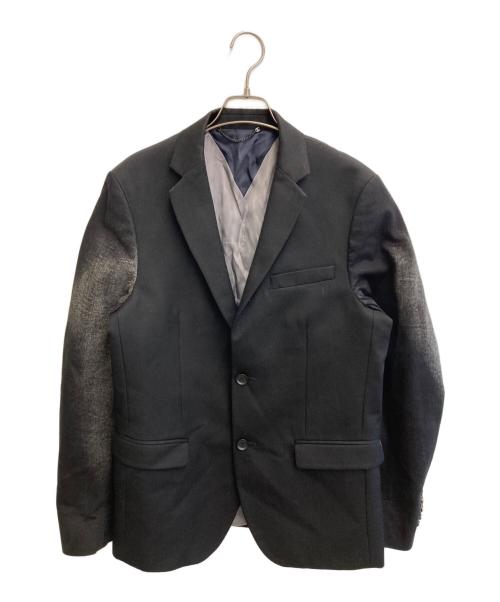 DIESEL（ディーゼル）DIESEL (ディーゼル) 切替テーラードジャケット ブラック サイズ:50の古着・服飾アイテム