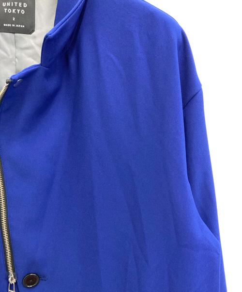 UNITED TOKYO（ユナイテッドトーキョー）UNITED TOKYO (ユナイテッドトーキョー) 2WAYライダースブルゾン ブルー サイズ:2の古着・服飾アイテム