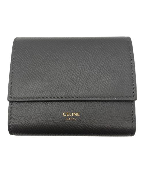 CELINE（セリーヌ）CELINE (セリーヌ) Small Folded Compact Wallet グレー サイズ:-の古着・服飾アイテム