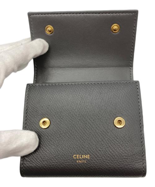 CELINE（セリーヌ）CELINE (セリーヌ) Small Folded Compact Wallet グレー サイズ:-の古着・服飾アイテム