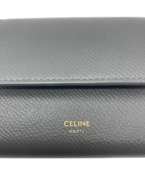 CELINE（セリーヌ）CELINE (セリーヌ) Small Folded Compact Wallet グレー サイズ:-の古着・服飾アイテム