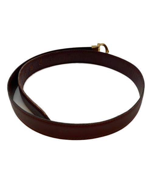 Cartier（カルティエ）Cartier (カルティエ) レザーベルト ボルドーの古着・服飾アイテム