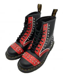 Dr.Martens（ドクターマーチン）の古着「8ホールブーツ」｜ブラック×レッド