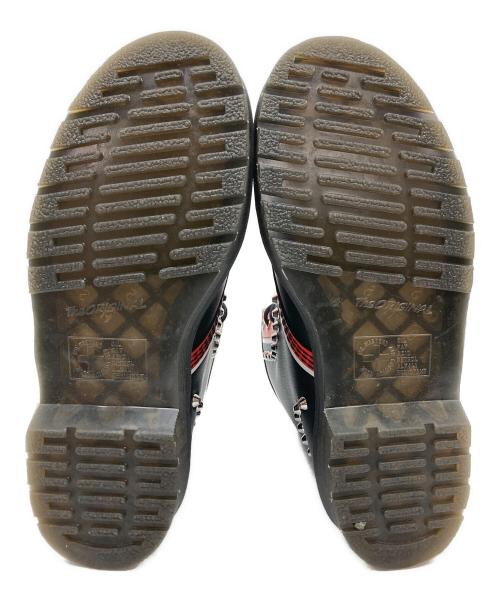 Dr.Martens（ドクターマーチン）Dr.Martens (ドクターマーチン) 8ホールブーツ ブラック×レッド サイズ:38の古着・服飾アイテム