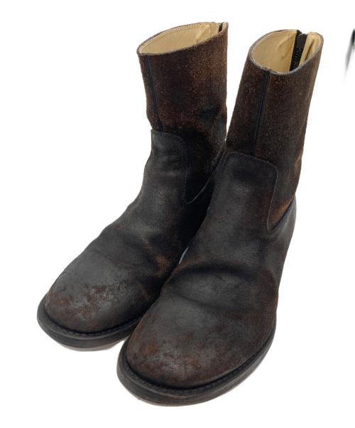 wjk（ダブルジェイケー）wjk (ダブルジェイケー) ジップアップブーツ ブラウン サイズ:42の古着・服飾アイテム