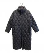 TAION×NOLLEY'Sタイオン×ノーリーズ）の古着「ロング丈キルトダウンコート」｜ブラック