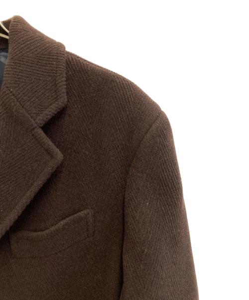 PAUL SMITH（ポールスミス）PAUL SMITH (ポールスミス) ウールチェスターコート ブラウン サイズ:Mの古着・服飾アイテム