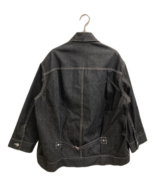 beautiful people（ビューティフルピープル）beautiful people (ビューティフルピープル) セルヴィッチデニムビッグブルゾン ブラック サイズ:36の古着・服飾アイテム