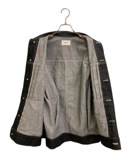 beautiful people（ビューティフルピープル）beautiful people (ビューティフルピープル) セルヴィッチデニムビッグブルゾン ブラック サイズ:36の古着・服飾アイテム