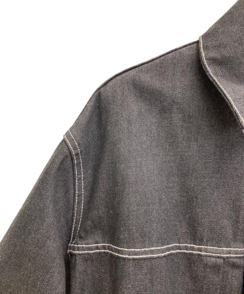 beautiful people（ビューティフルピープル）beautiful people (ビューティフルピープル) セルヴィッチデニムビッグブルゾン ブラック サイズ:36の古着・服飾アイテム