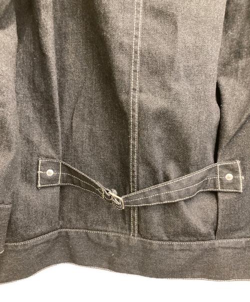 beautiful people（ビューティフルピープル）beautiful people (ビューティフルピープル) セルヴィッチデニムビッグブルゾン ブラック サイズ:36の古着・服飾アイテム