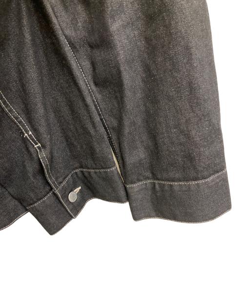 beautiful people（ビューティフルピープル）beautiful people (ビューティフルピープル) セルヴィッチデニムビッグブルゾン ブラック サイズ:36の古着・服飾アイテム