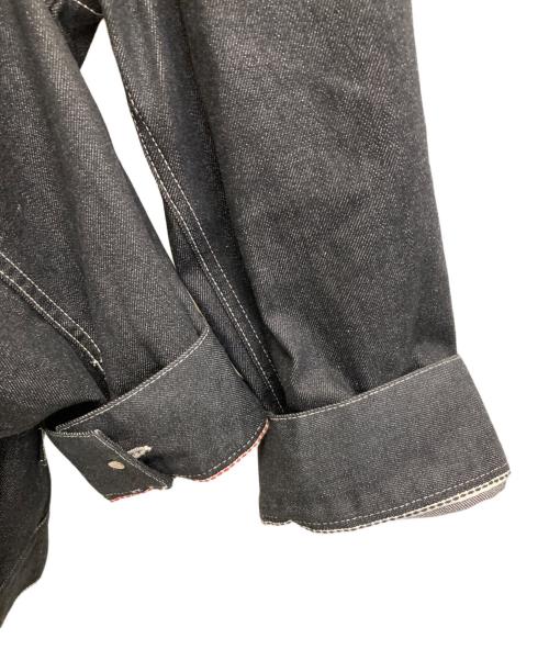 beautiful people（ビューティフルピープル）beautiful people (ビューティフルピープル) セルヴィッチデニムビッグブルゾン ブラック サイズ:36の古着・服飾アイテム