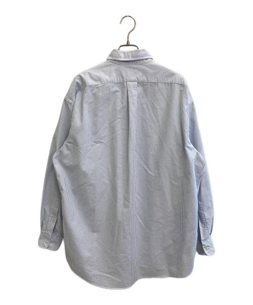 POLO RALPH LAUREN（ポロ・ラルフローレン）POLO RALPH LAUREN (ポロ・ラルフローレン) OX BD THE BIG SHIRT ホワイト×スカイブルー サイズ:Mの古着・服飾アイテム