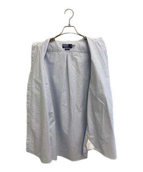 POLO RALPH LAUREN（ポロ・ラルフローレン）POLO RALPH LAUREN (ポロ・ラルフローレン) OX BD THE BIG SHIRT ホワイト×スカイブルー サイズ:Mの古着・服飾アイテム