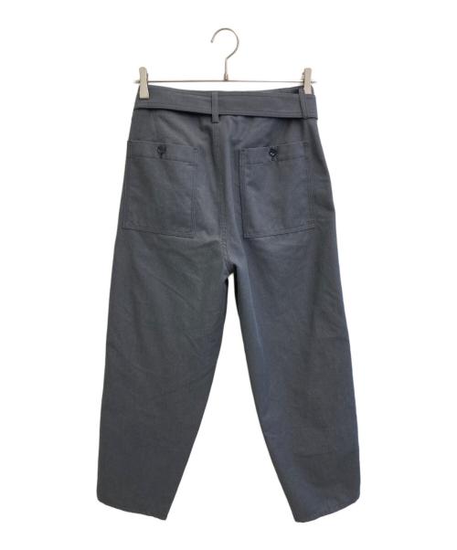 beautiful people（ビューティフルピープル）beautiful people (ビューティフルピープル) ポストワークツイルベルトパンツ グレー サイズ:36の古着・服飾アイテム